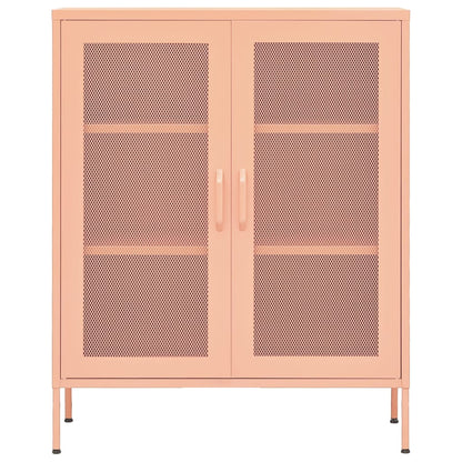 Opbergkast 80X35X0,5 Cm Staal Roze