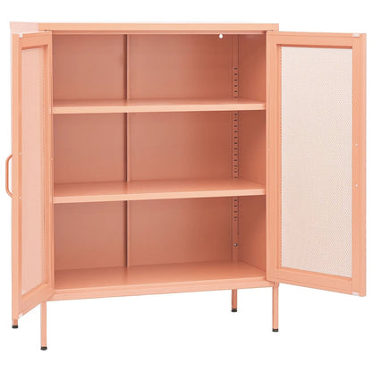 Opbergkast 80X35X0,5 Cm Staal Roze