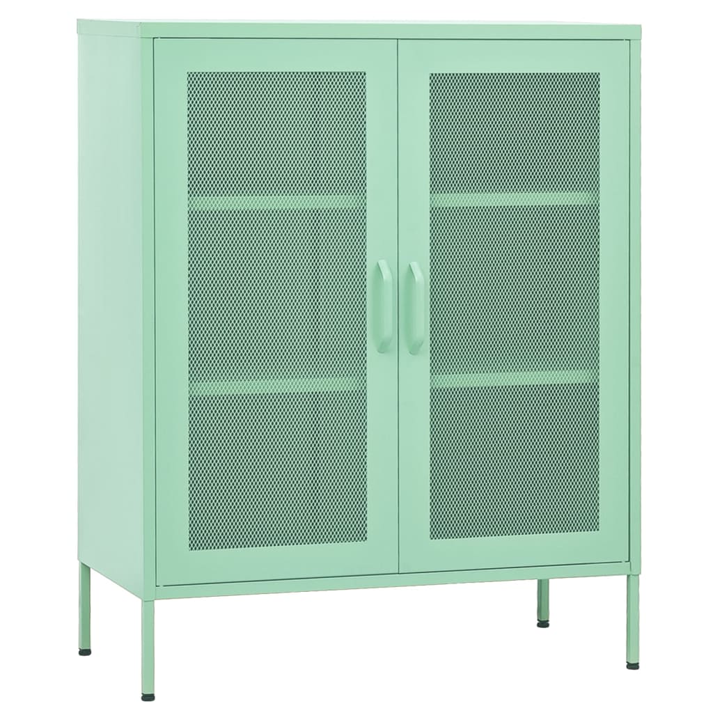 Opbergkast 80X35X0,5 Cm Staal Mint Mintgroen