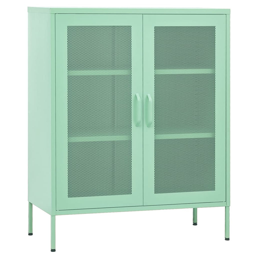 Opbergkast 80X35X0,5 Cm Staal Mint Mintgroen