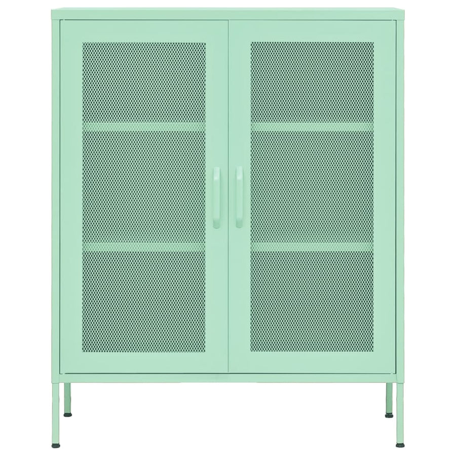 Opbergkast 80X35X0,5 Cm Staal Mint Mintgroen