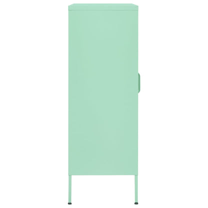 Opbergkast 80X35X0,5 Cm Staal Mint Mintgroen