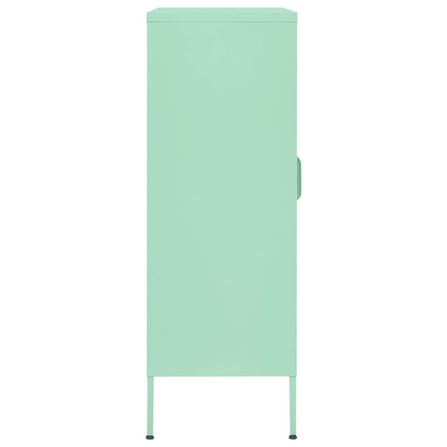 Opbergkast 80X35X0,5 Cm Staal Mint Mintgroen