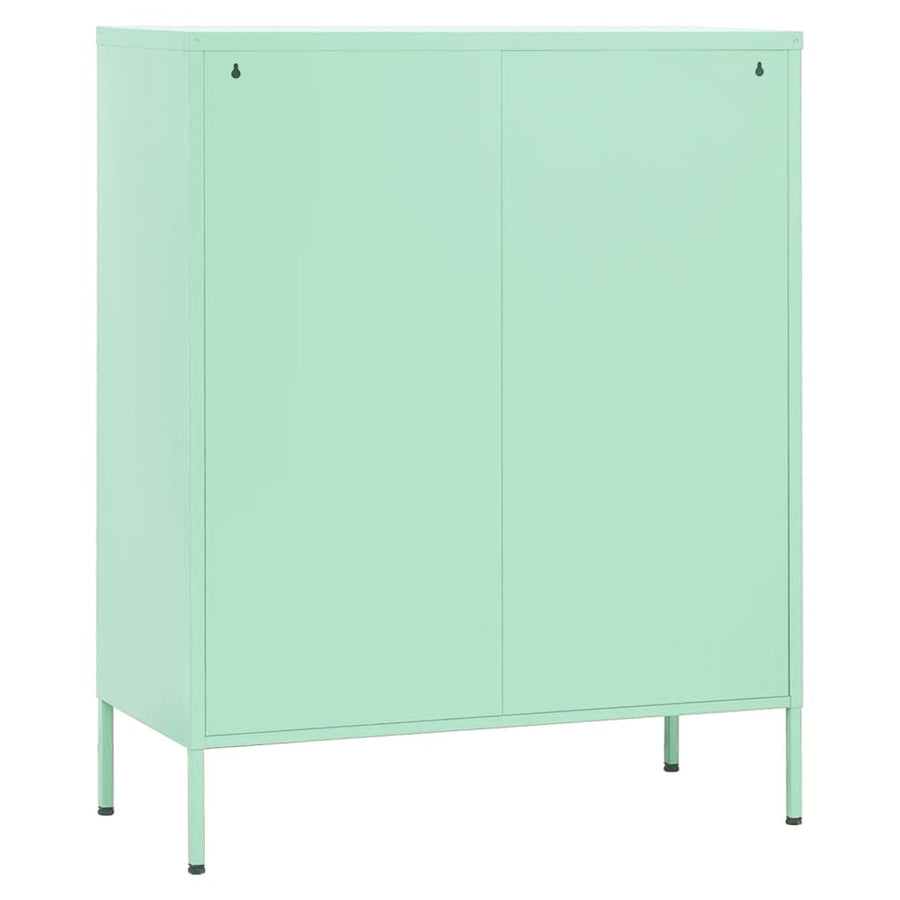 Opbergkast 80X35X0,5 Cm Staal Mint Mintgroen