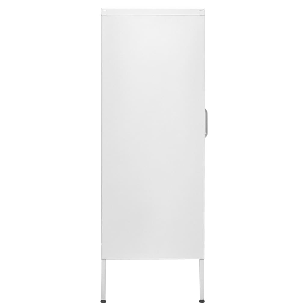 Opbergkast 80X35X101,5 Cm Staal Wit