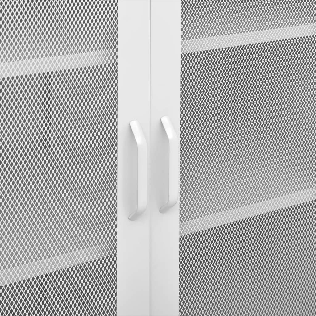 Opbergkast 80X35X101,5 Cm Staal Wit