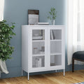Opbergkast 80X35X101,5 Cm Staal Wit