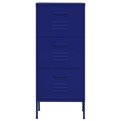 Opbergkast 42,5x35x101,5 cm staal marineblauw