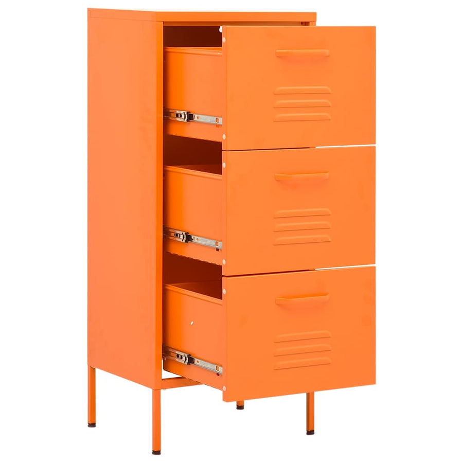 Opbergkast 42,5X35X0,5 Cm Staal Oranje orange