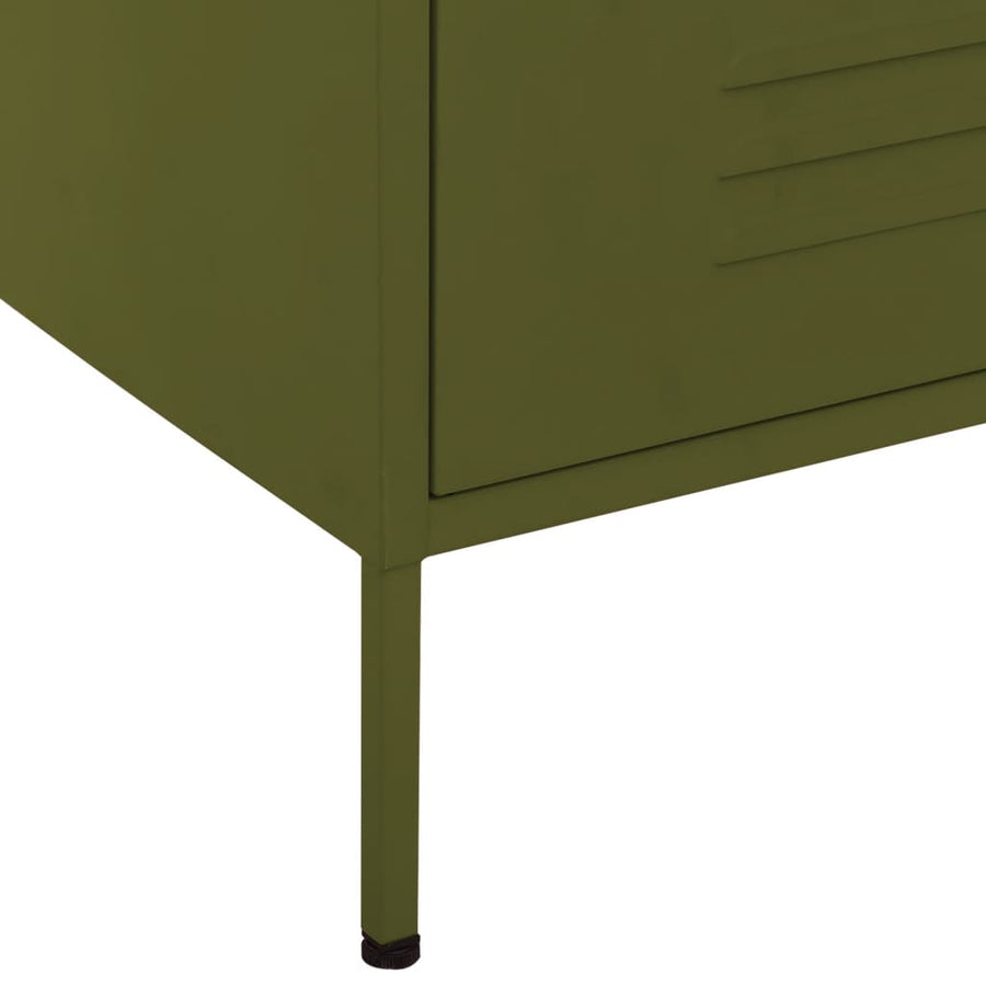 Ladekast 80X35X0,5 Cm Staal Olijfgroen