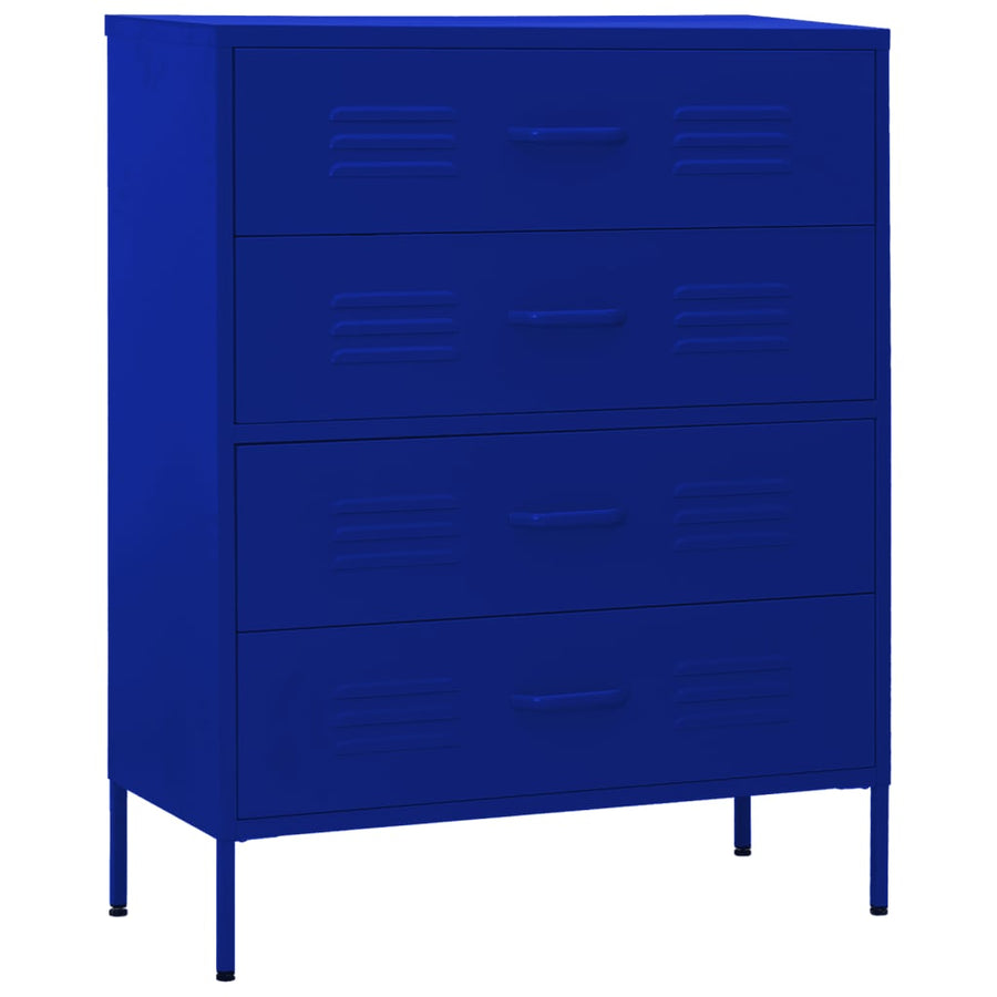 Ladekast 80X35X0,5 Cm Staal Marineblauw