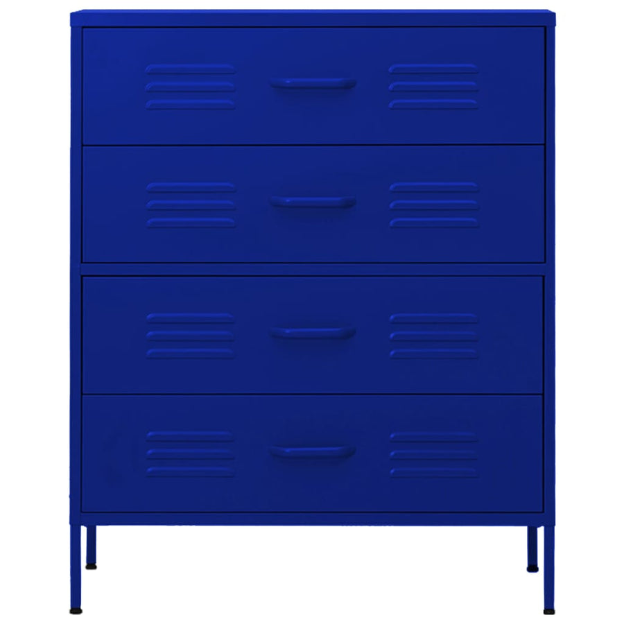 Ladekast 80X35X0,5 Cm Staal Marineblauw
