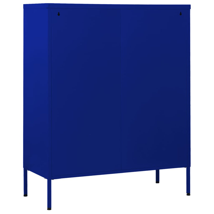 Ladekast 80X35X0,5 Cm Staal Marineblauw