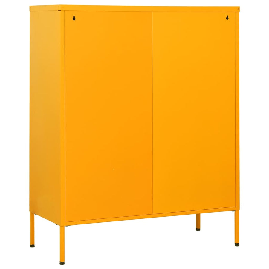 Ladekast 80X35X0,5 Cm Staal Mosterdgeel