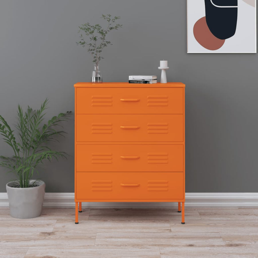 Ladekast 80X35X0,5 Cm Staal Oranje orange