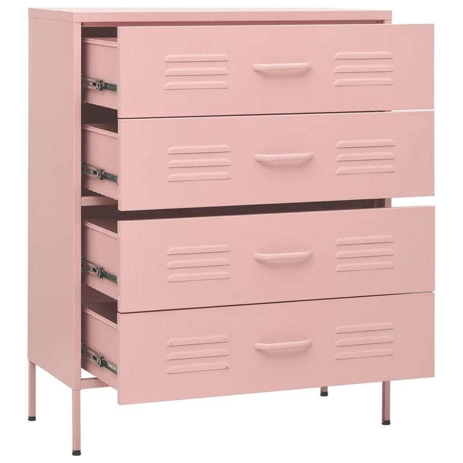 Ladekast 80X35X0,5 Cm Staal Roze