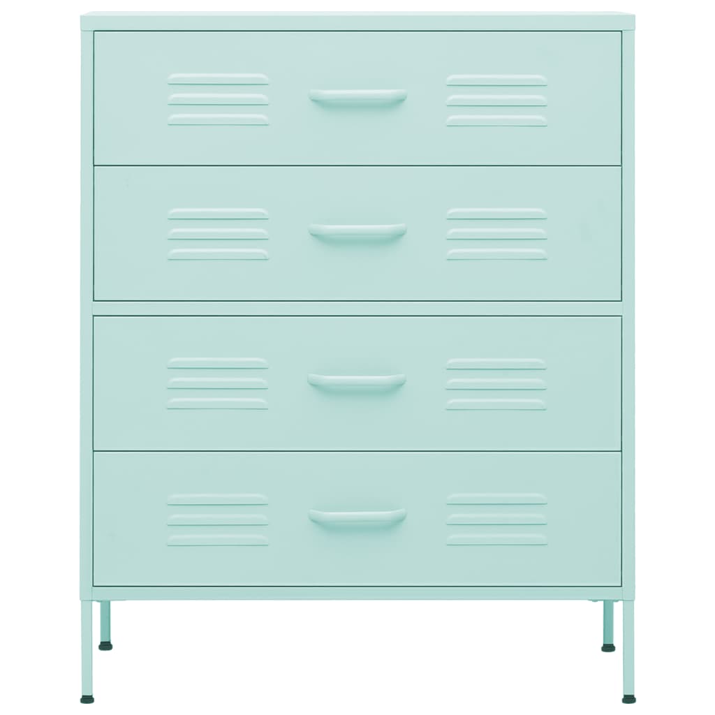 Ladekast 80X35X0,5 Cm Staal Mintkleurig Mintgroen