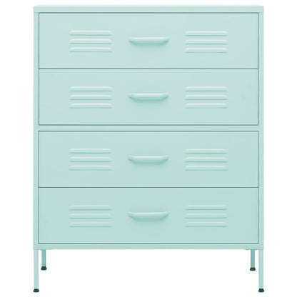 Ladekast 80X35X0,5 Cm Staal Mintkleurig Mintgroen