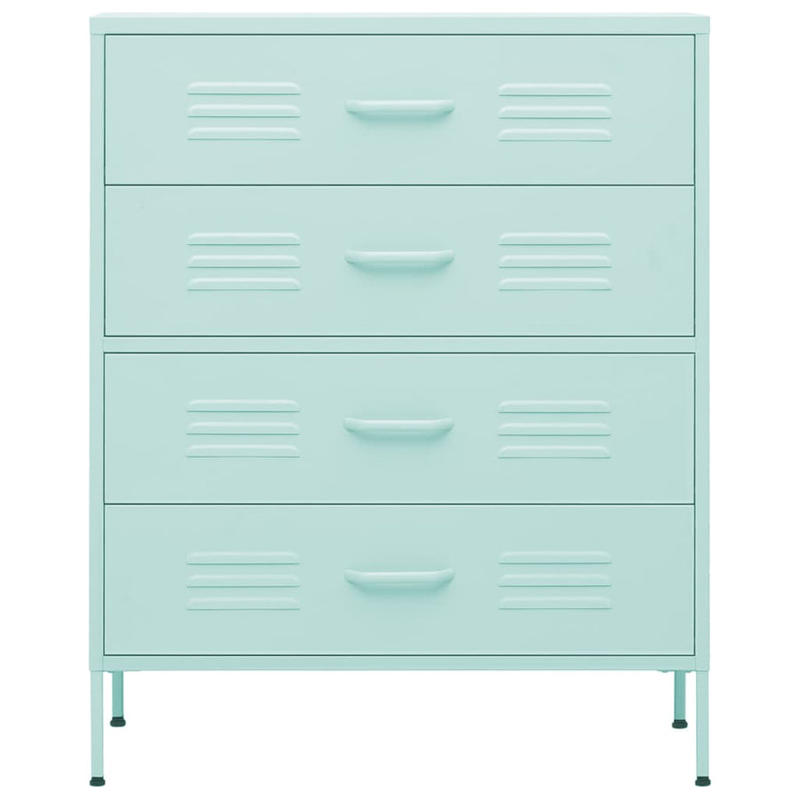 Ladekast 80X35X0,5 Cm Staal Mintkleurig Mintgroen