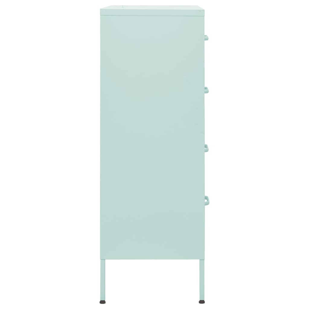 Ladekast 80X35X0,5 Cm Staal Mintkleurig Mintgroen