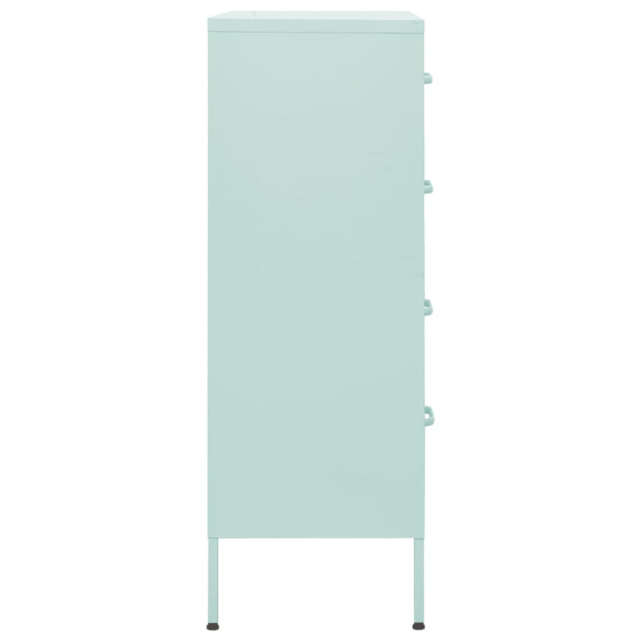 Ladekast 80X35X0,5 Cm Staal Mintkleurig Mintgroen