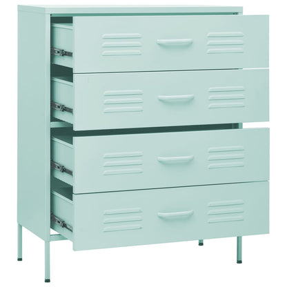 Ladekast 80X35X0,5 Cm Staal Mintkleurig Mintgroen