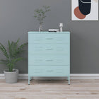 Chest of drawers 80x35x101.5 cm steel mint
