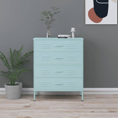 Ladekast 80X35X0,5 Cm Staal Mintkleurig Mintgroen