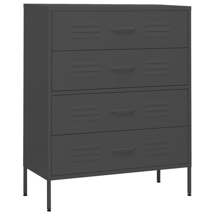 Ladekast 80X35X0,5 Cm Staal Kleurig Antraciet