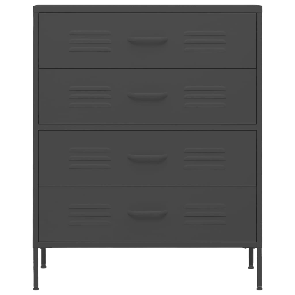 Ladekast 80X35X0,5 Cm Staal Kleurig Antraciet