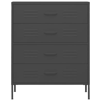 Ladekast 80X35X0,5 Cm Staal Kleurig Antraciet