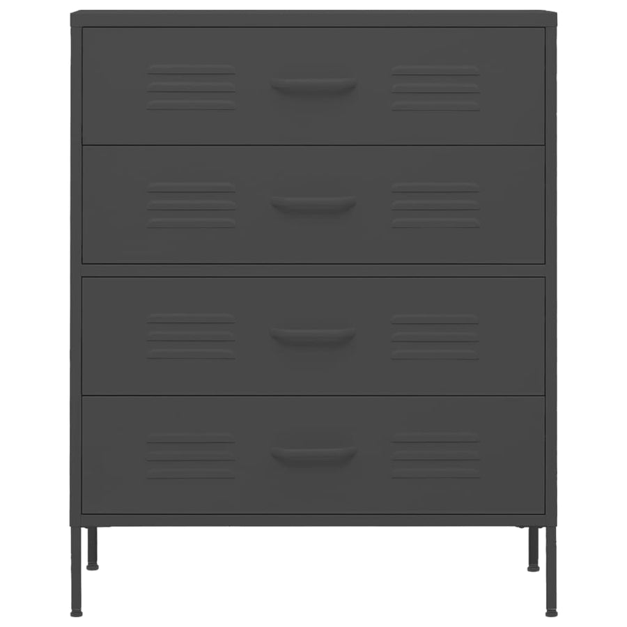 Ladekast 80X35X0,5 Cm Staal Kleurig Antraciet