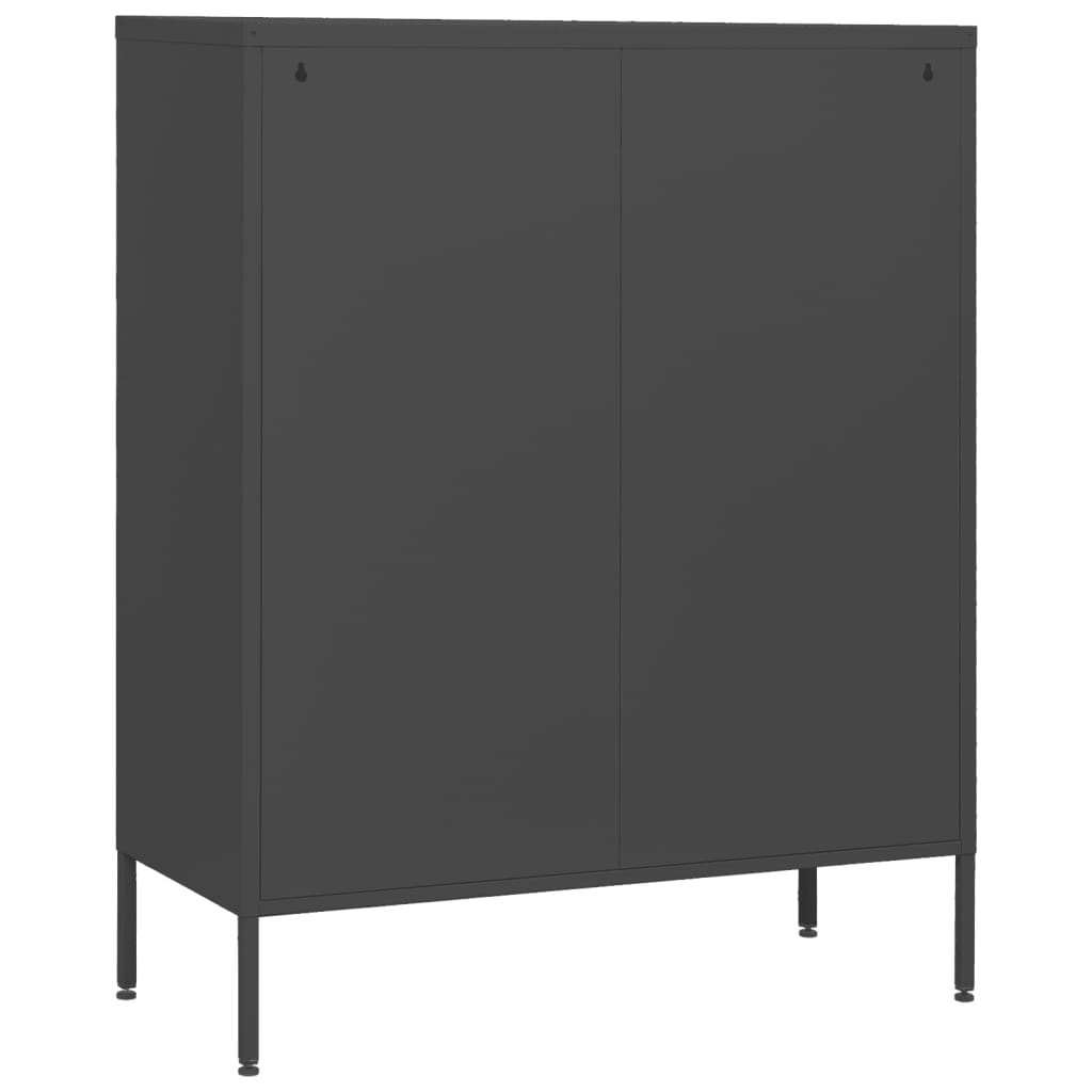 Ladekast 80X35X0,5 Cm Staal Kleurig Antraciet