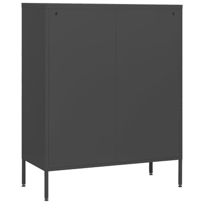Ladekast 80X35X0,5 Cm Staal Kleurig Antraciet