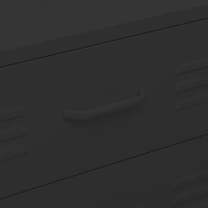 Ladekast 80X35X0,5 Cm Staal Zwart