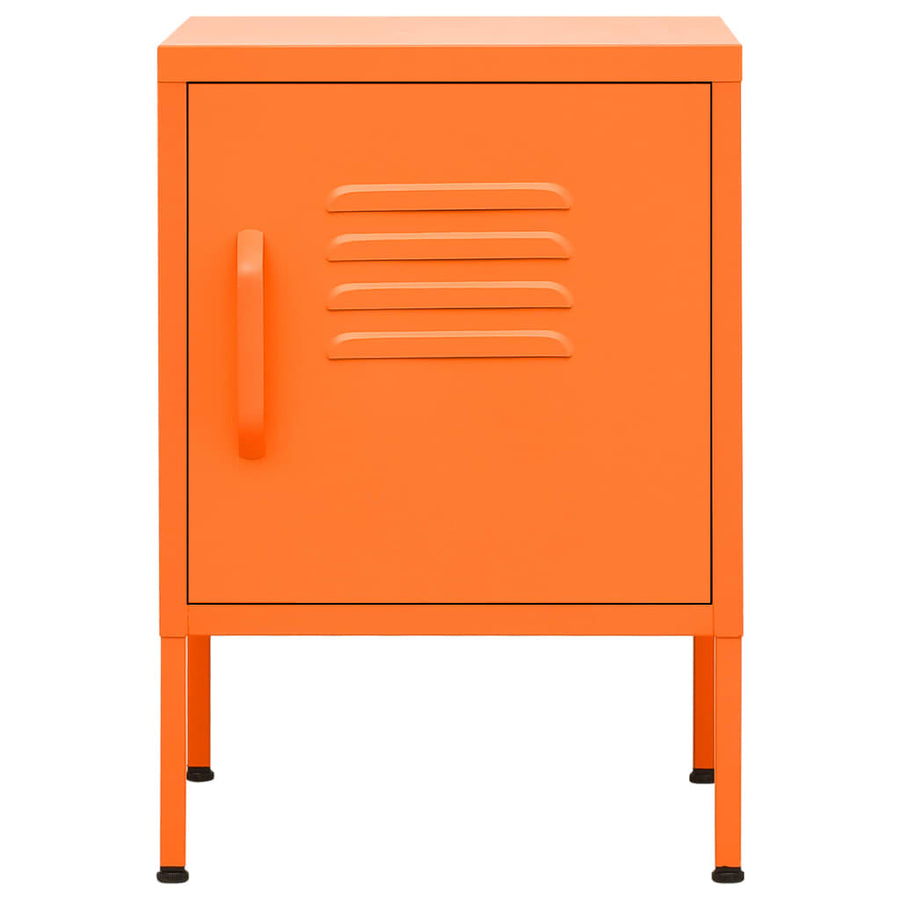 Nachtkastje 35X35X5 Cm Staal Oranje 1 orange
