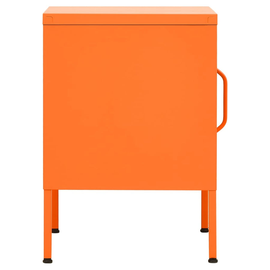 Nachtkastje 35X35X5 Cm Staal Oranje 1 orange