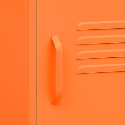 Nachtkastje 35X35X5 Cm Staal Oranje 1 orange