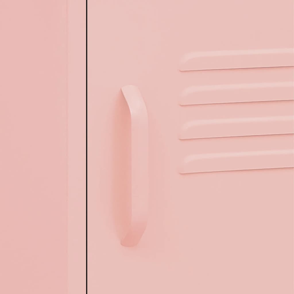 Nachtkastje 35X35X5 Cm Staal 1 Roze