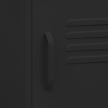 Nachtkastje 35X35X5 Cm Staal 1 Zwart