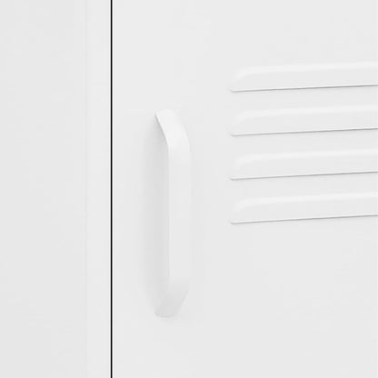 Nachtkastje 35X35X51 Cm Staal Wit