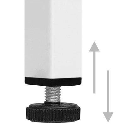 Nachtkastje 35X35X51 Cm Staal Wit