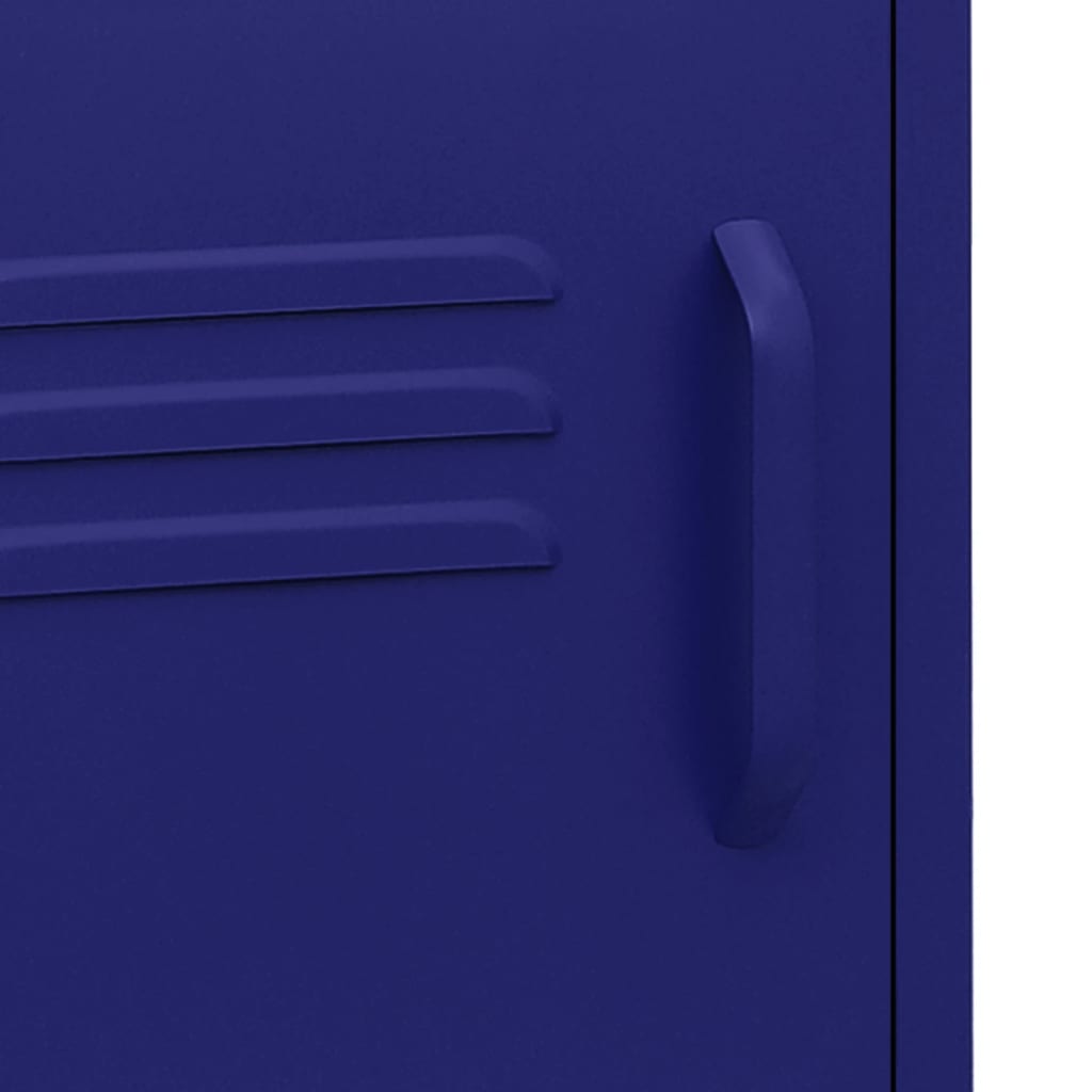 Nachtkastje 35X35X5 Cm Staal 1 Marineblauw