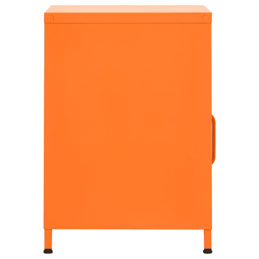 Nachtkastje 35X35X5 Cm Staal Oranje 1 orange