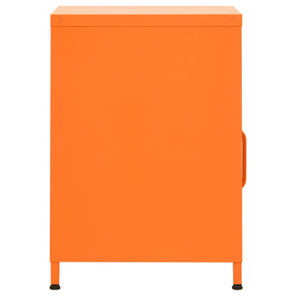 Nachtkastje 35X35X5 Cm Staal Oranje 1 orange