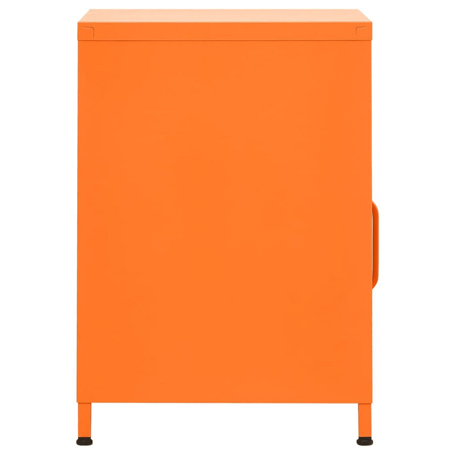 Nachtkastje 35X35X5 Cm Staal Oranje 1 orange