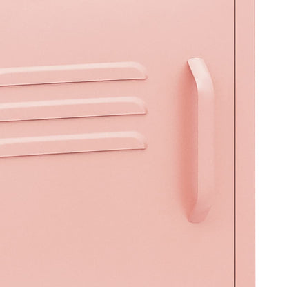 Nachtkastje 35X35X5 Cm Staal 1 Roze