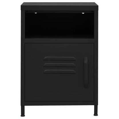 Nachtkastje 35X35X51 Cm Staal Zwart