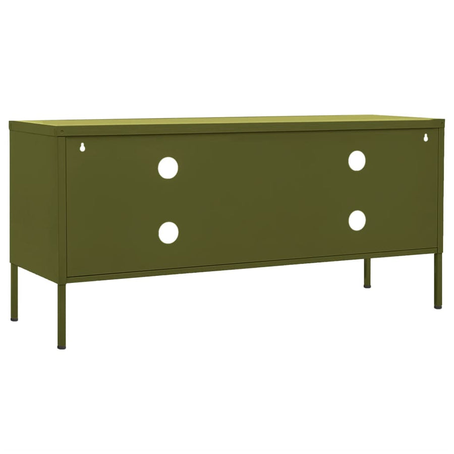 Tv-meubel 105x35x50 cm staal olijfgroen Olijfgroen