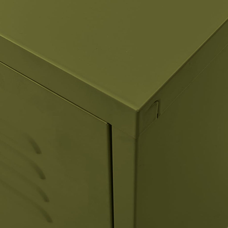 Tv-meubel 105x35x50 cm staal olijfgroen Olijfgroen